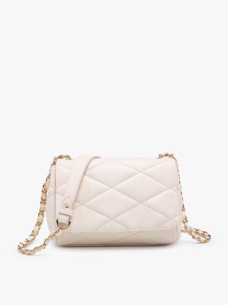 JN2380 Quilted Crossbody w/ Chain Strap